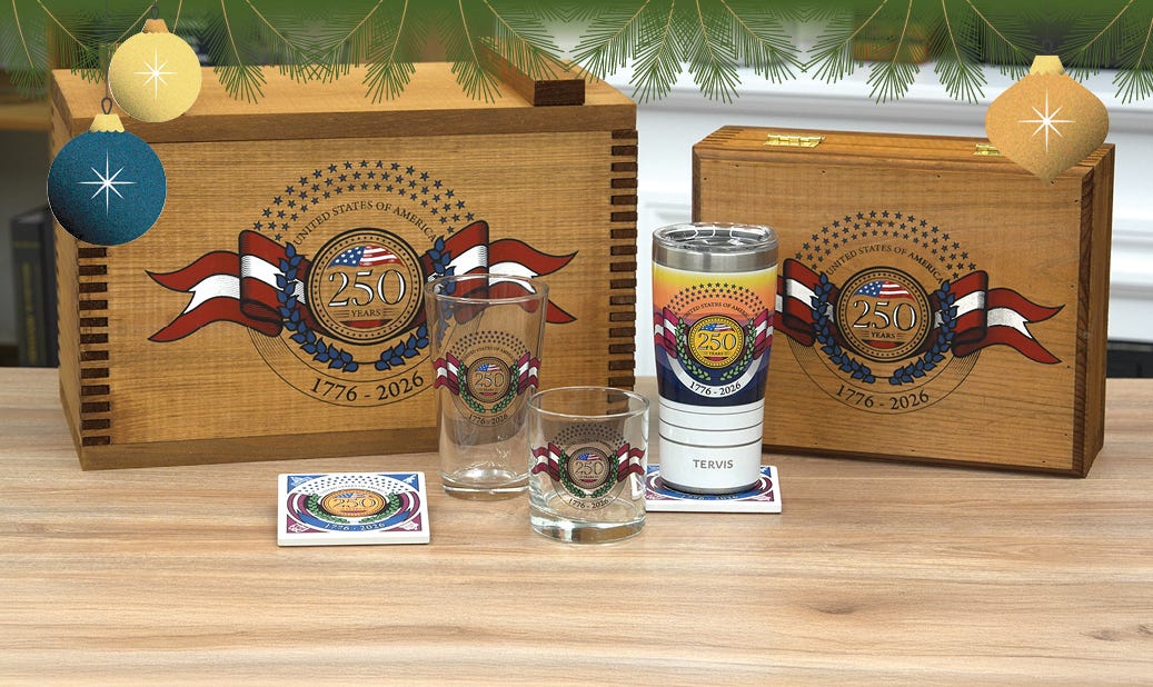 FREE SHIPPING on your ENTIRE ORDER! Buy select America 250 items and use code 