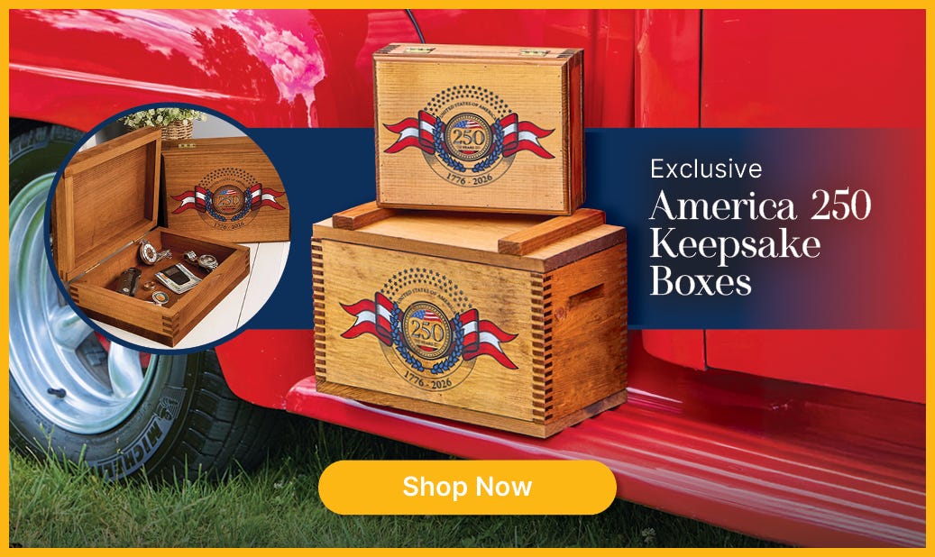 Exclusive America 250 Keepsake Boxes