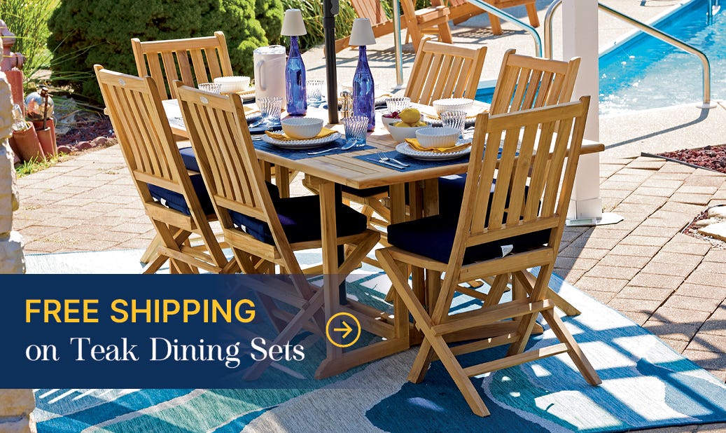 Dining Sets on patio tab;e