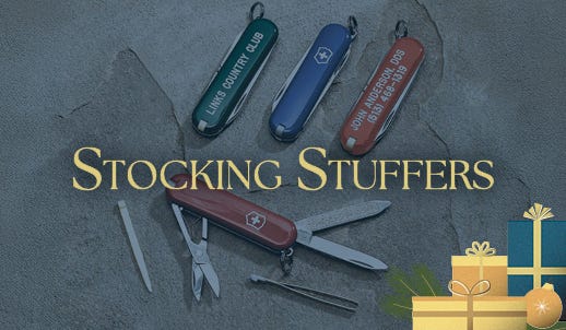 Christmas Stocking Stuffers - Shop Now - picture of swiss army knives