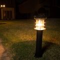 Black Stainless Steel Bollard Solar Light  thumbnail