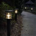 Black Stainless Steel Bollard Solar Light  thumbnail