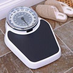 Easy-Read Bath Scale on floor