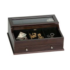 Hampden Mahogany Men’s Valet Organizer
