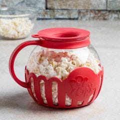 Glass Microwave Popcorn Popper