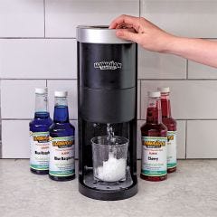 shaved ice machine on kitchen counter 