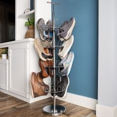 4-Tier Revolving Shoe Rack