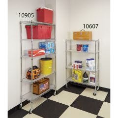 14” Deep 5-Tier Chrome Shelf 