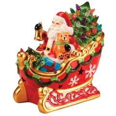 Lighted Santa in Sleigh 