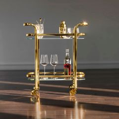 Deluxe Rolling Bar Cart