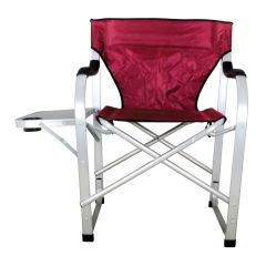 Heavy Duty Collapsible Lawn Chair (Burgundy)