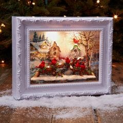 Cardinal Snow Globe Picture Frame