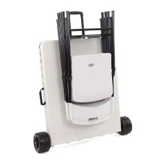 Rolling Table with Chairs