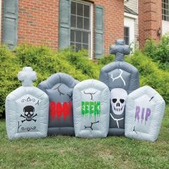 6’ Graveyard with Blinking Lights 