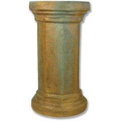 Hex Column Fiber Stone Pedestal