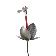 Small Hand-Crafted Metal Garden Venus Fly Trap