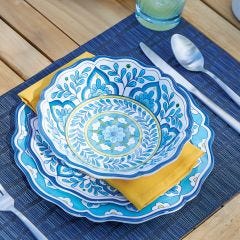 Mediterranean Mosaic Dining Set 1 place setting
