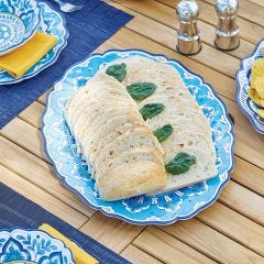 Mediterranean Mosaic Oval Platter on table
