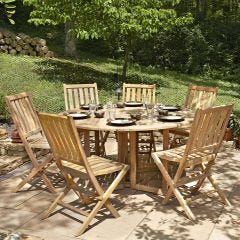 Lancaster Folding Round Dining Table