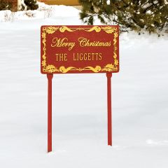 Holiday Lawn Plaque (Rectangle)