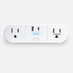 Smart Voice Dual Wall Plug front view