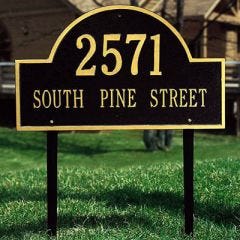 Arched House Marker (Lawn)