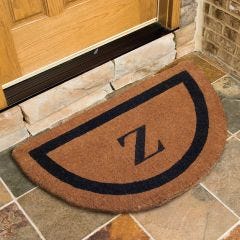 Half-Round Picture Frame Door Mat