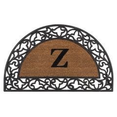 Half-Round Rubber and Coco Door Mat
