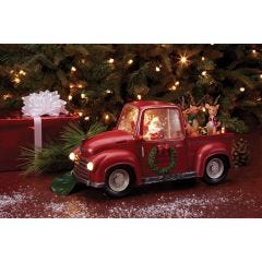Santa’s Red Truck Snow Globe