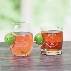Dink Responsibly Pickleball Glassware