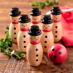 Snowman Bowling Set