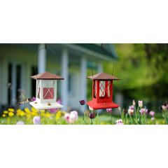 Coppertop Lantern-Themed Hummingbird Feeder
