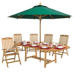 Eight-person Teak Outdoor Dining Set