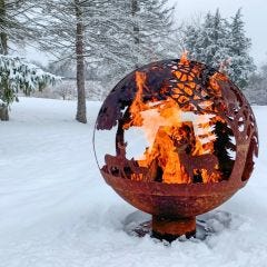 Wildlife Forest Fire Pit Globe