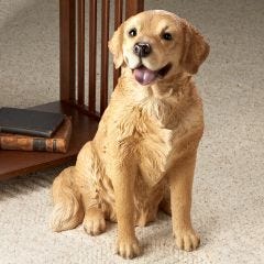 Golden Retriever Dog Statue