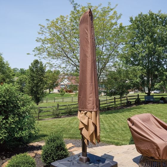 cover shown on a patio umbrella 