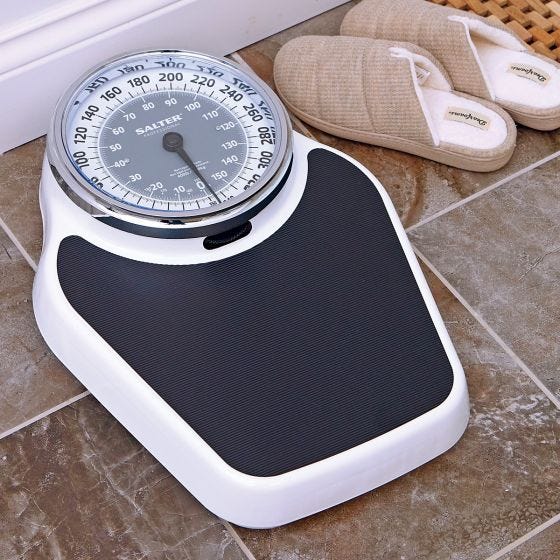 Easy-Read Bath Scale on floor