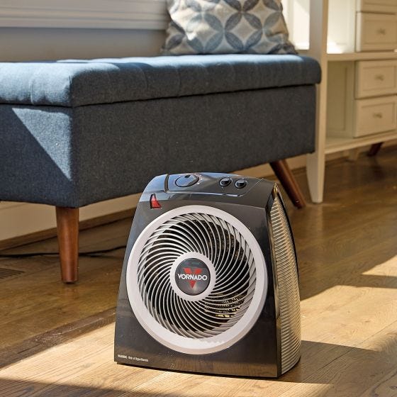 Vornado Whole Room Heater on floor