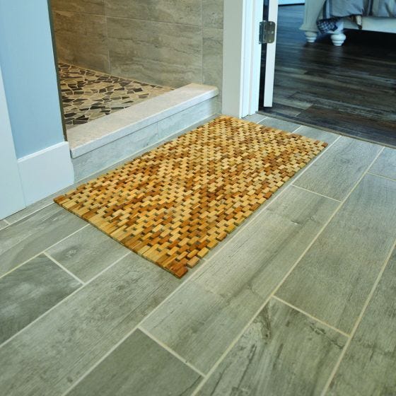 Roll up wood floor mat discount