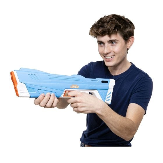 model holding water strike 