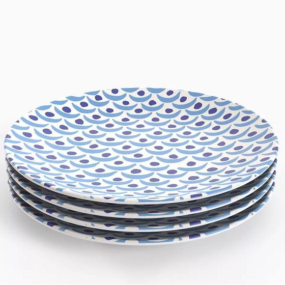 MediterraBlue 7” Bowls front view