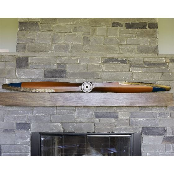 Wooden Propeller on shelf 