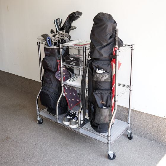 golf organizer in the garage golf organizer in the garage