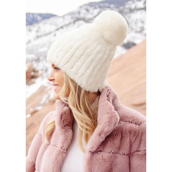 ニットキャップ・ビーニー [hug your skin] Furry tucked beanie_ 3 color Classic Faux Fur – Kyi Kyi