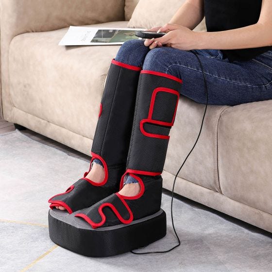 Foot and Leg Compression Massager with model