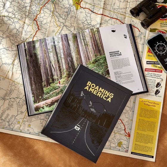 Roaming America Book open and shut