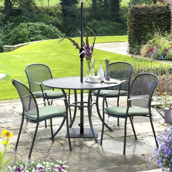 Wrought Iron Dining Set outside Wrought Iron Dining Set outside