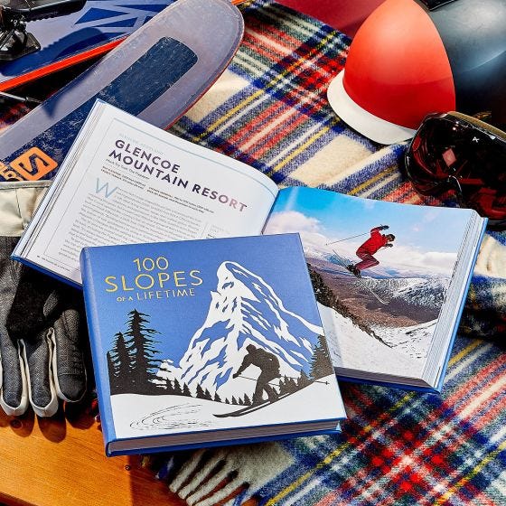 100 Slopes Of a Lifetime Book open and shut