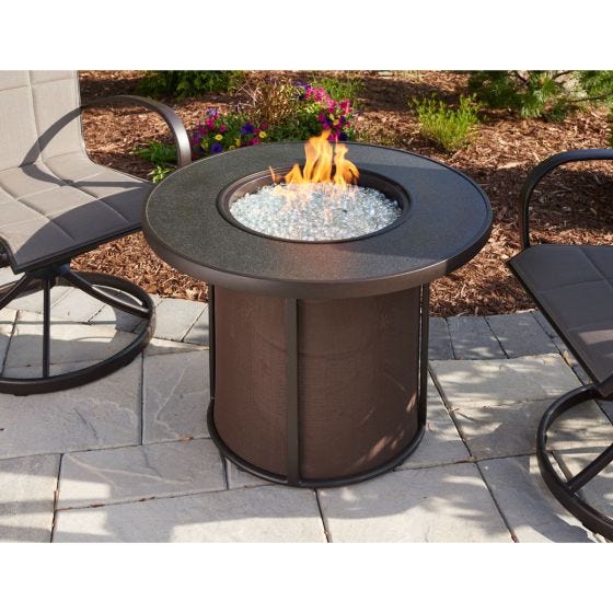 Stonefire Crystal Fire Pit Table, Crystal Fire Pit