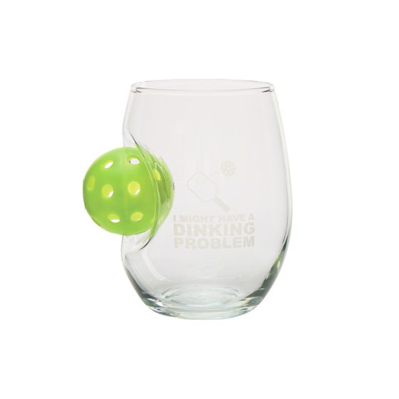 Dinking Problem Pickleball Glassware